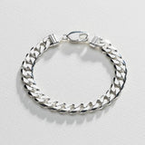 Argos Revere Sterling Silver Solid Curb Bracelet 21.5cm- Buy online at McGrocer