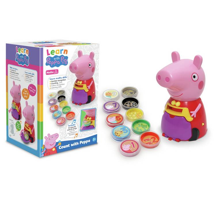 Peppa Pig interactive counting purse with coins (British brand)