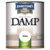Johnstone's damp proof paint white 750ml - British product