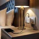 Masterplug UK to USA travel adaptor pack of 3 (British brand)