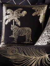 Next Laurence Llewelyn-Bowen Black Tiger Luxury Velvet Cushion- Buy online at McGrocer