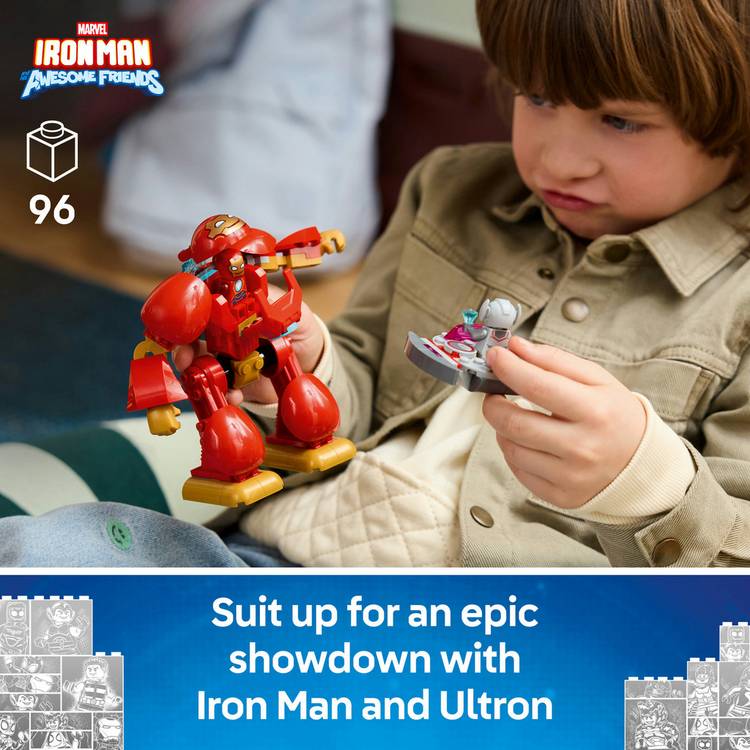 LEGO Marvel Iron Man mech 96-piece set, imported from the UK