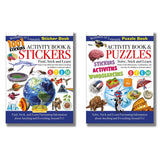 Wonders of Learning activity book with stickers or puzzles - British product