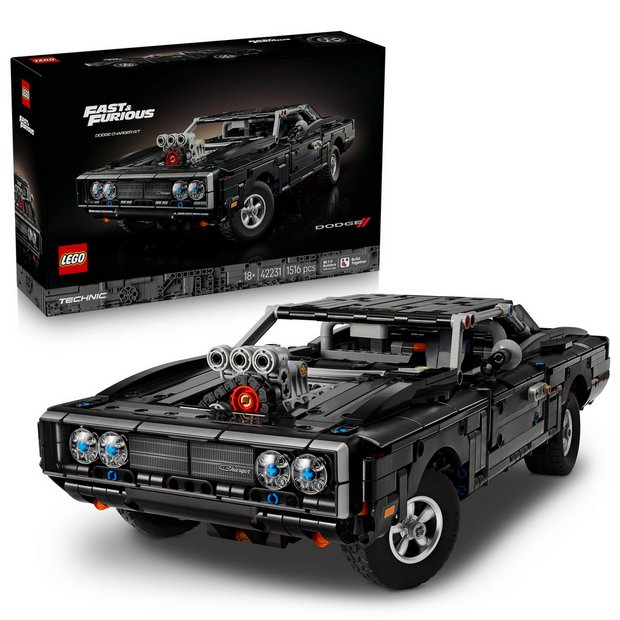 LEGO Technic Fast and Furious Dodge Charger R/T building set, imported from the UK