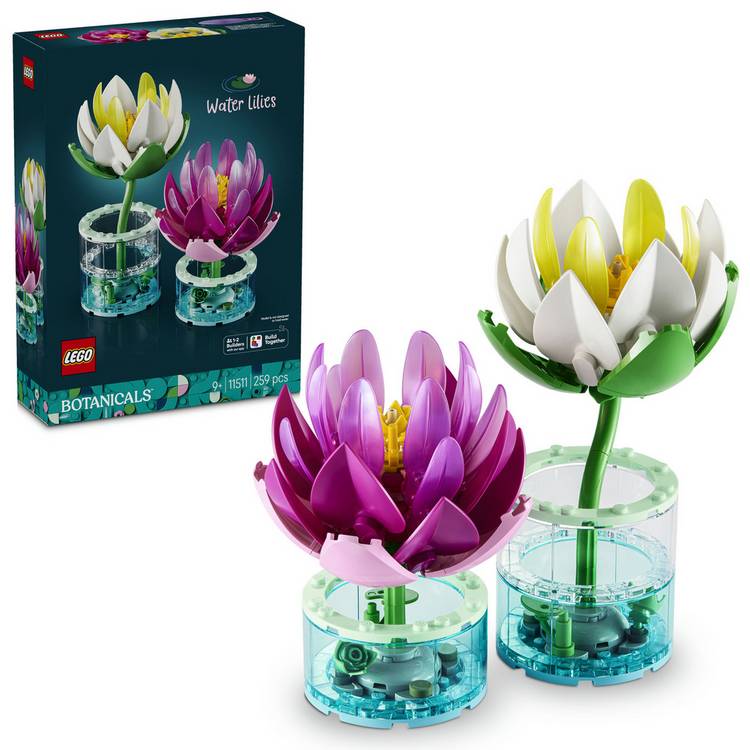 LEGO Botanicals Water Lilies building set 259 pieces - British product