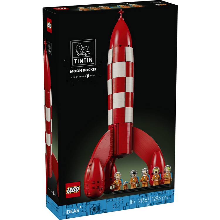 LEGO Ideas Tintin Moon Rocket model building kit (British brand)