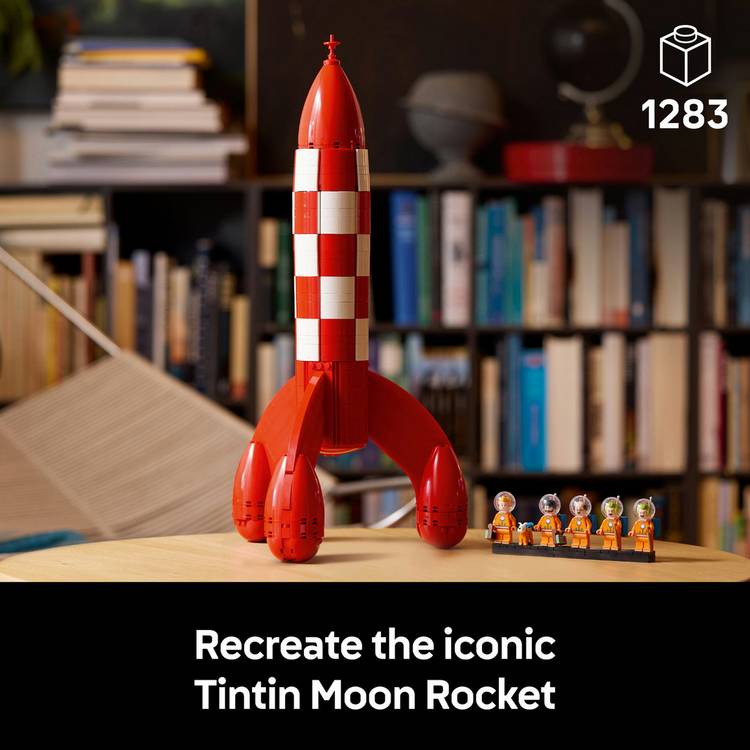 LEGO Ideas Tintin Moon Rocket model building kit (British brand)