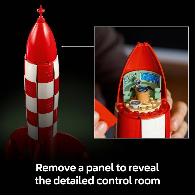 LEGO Ideas Tintin Moon Rocket model building kit (British brand)