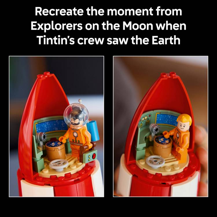 LEGO Ideas Tintin Moon Rocket model building kit (British brand)