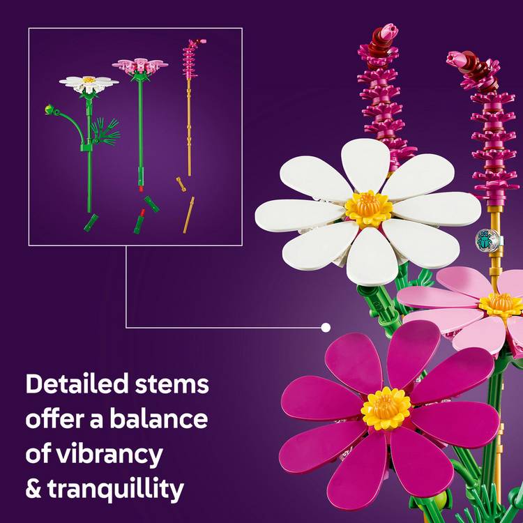 LEGO Botanicals Cosmos Flowers building set, UK version