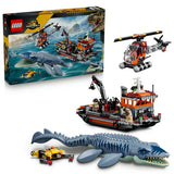 LEGO Jurassic World Mosasaurus Boat Attack set 703pc (British brand)