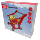 Chad Valley shopping trolley playset with food items, UK version