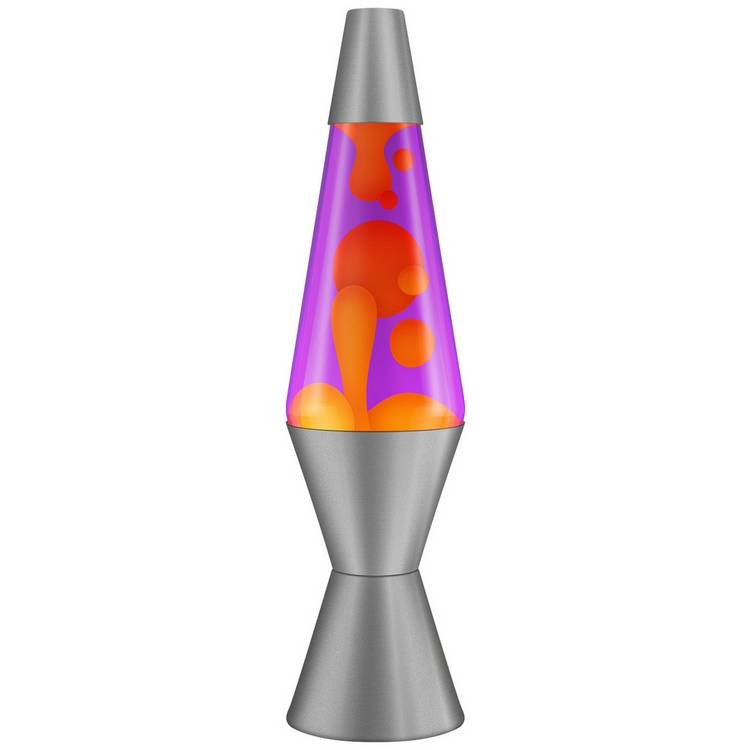 Radiance Lava Lamp orange violet 17in (British brand)