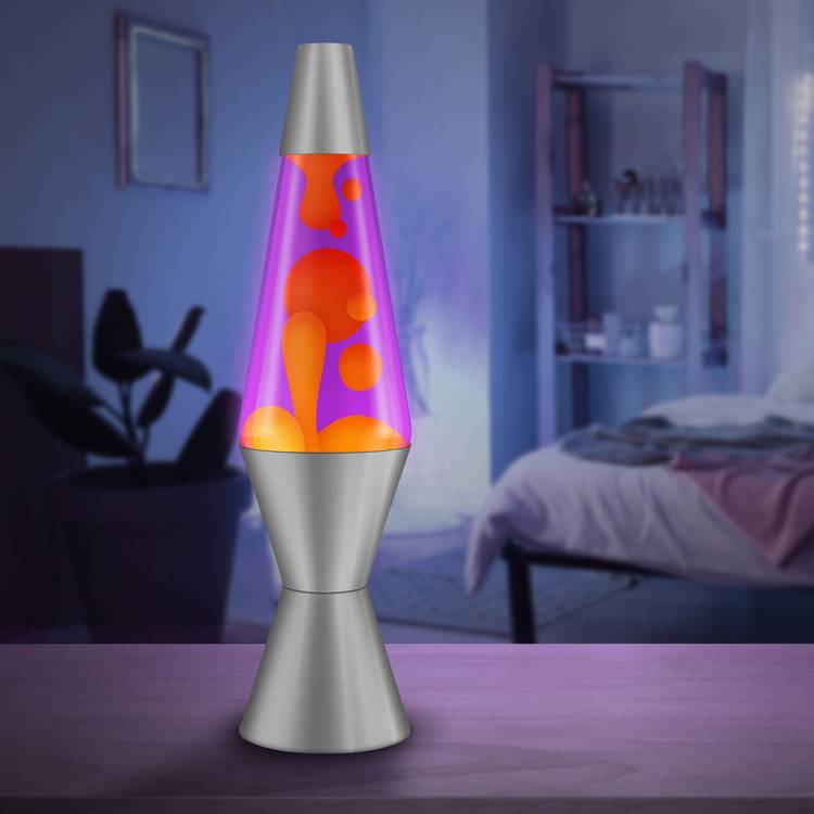 Radiance Lava Lamp orange violet 17in (British brand)