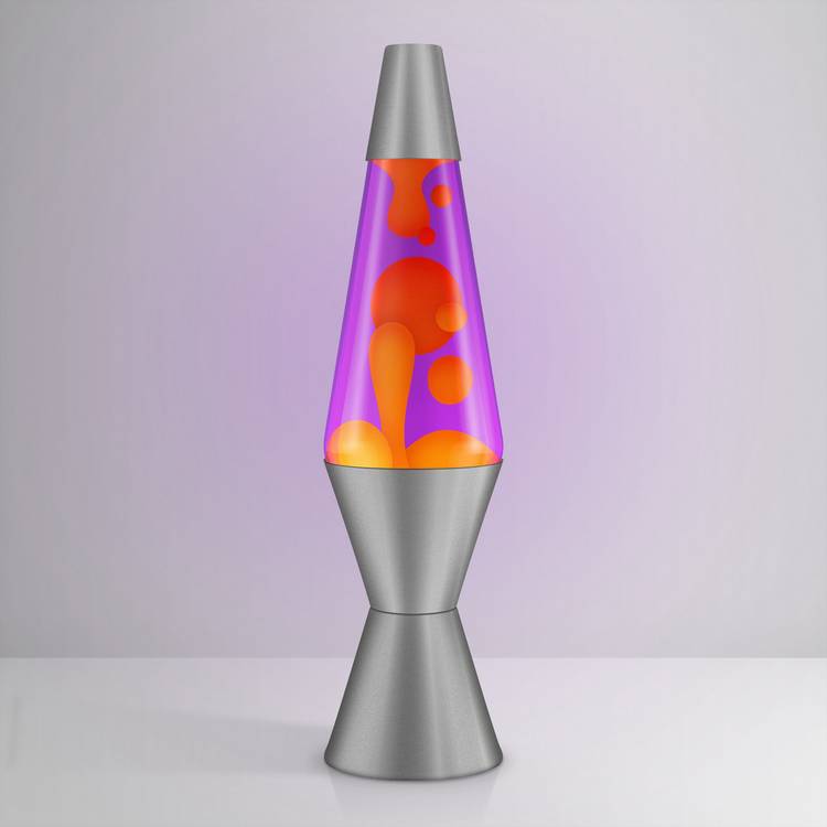 Radiance Lava Lamp orange violet 17in (British brand)
