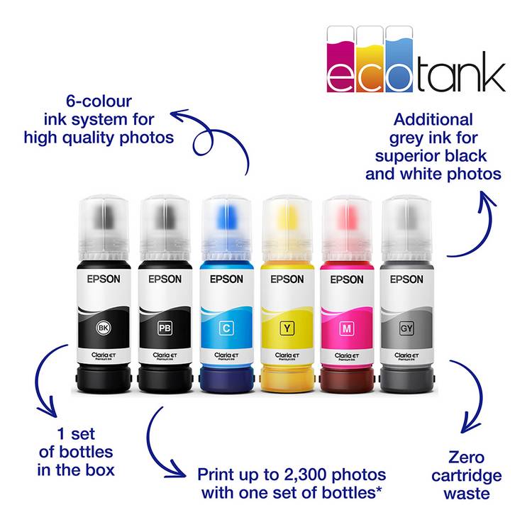 Epson EcoTank ET-8500 wireless inkjet printer - British product
