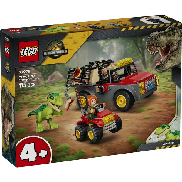LEGO Jurassic World Young T. rex Transport Truck 115-piece - British product