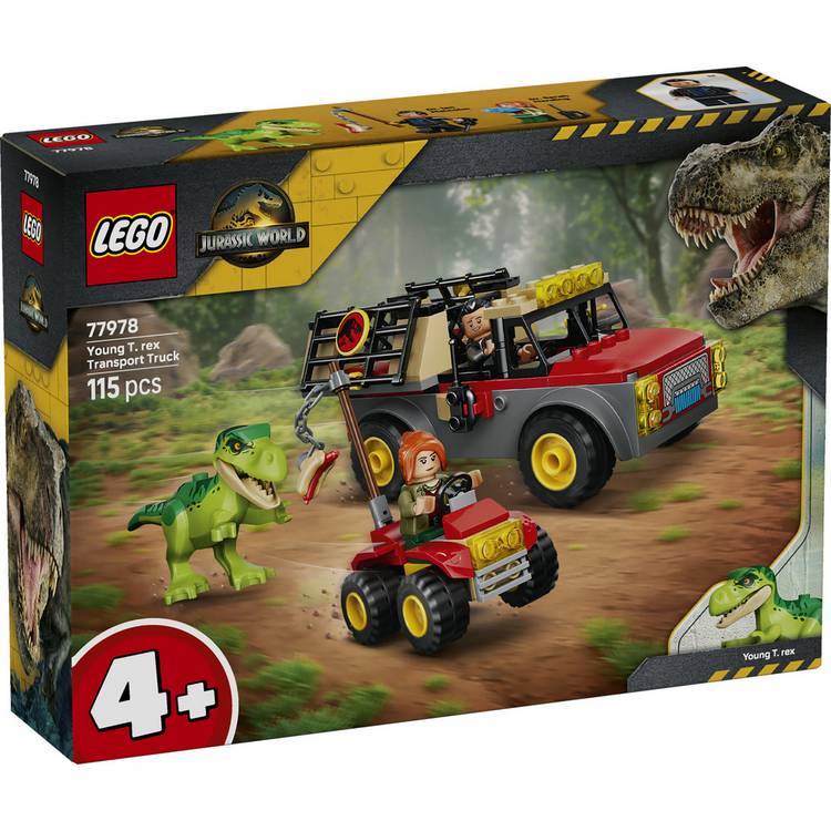 LEGO Jurassic World Young T. rex Transport Truck 115-piece - British product
