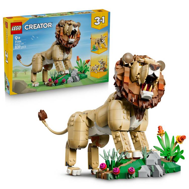 LEGO Creator Majestic Lion set 839 pieces, imported from the UK