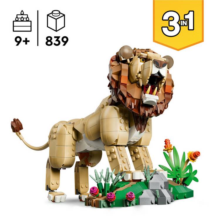 LEGO Creator Majestic Lion set 839 pieces, imported from the UK