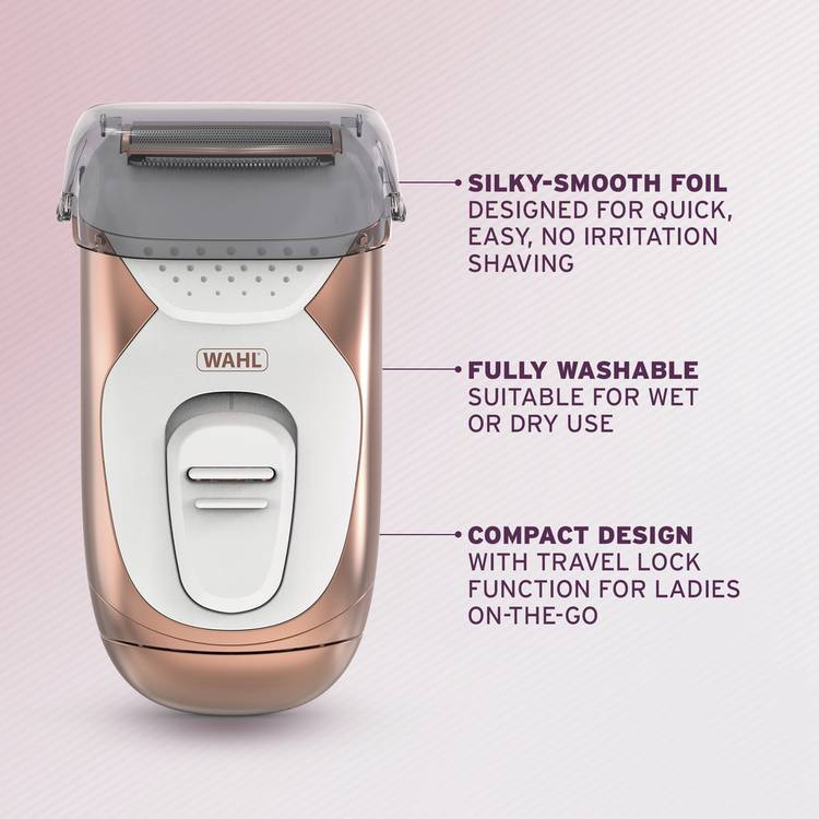 Wahl ladies wet & dry travel foil shaver, UK version