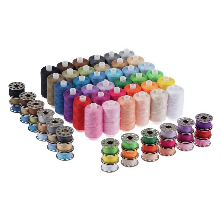 Trimits 36-spool polyester thread set assorted colours (British brand)