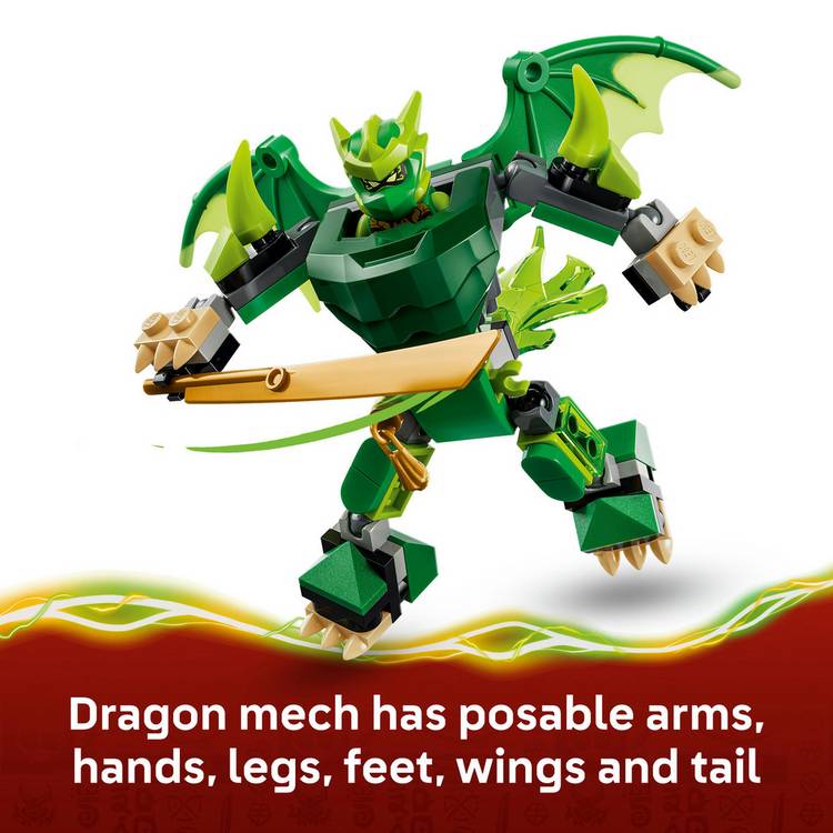 LEGO NINJAGO Lloyd's Dragon Mech Battle Pack 71862, imported from the UK
