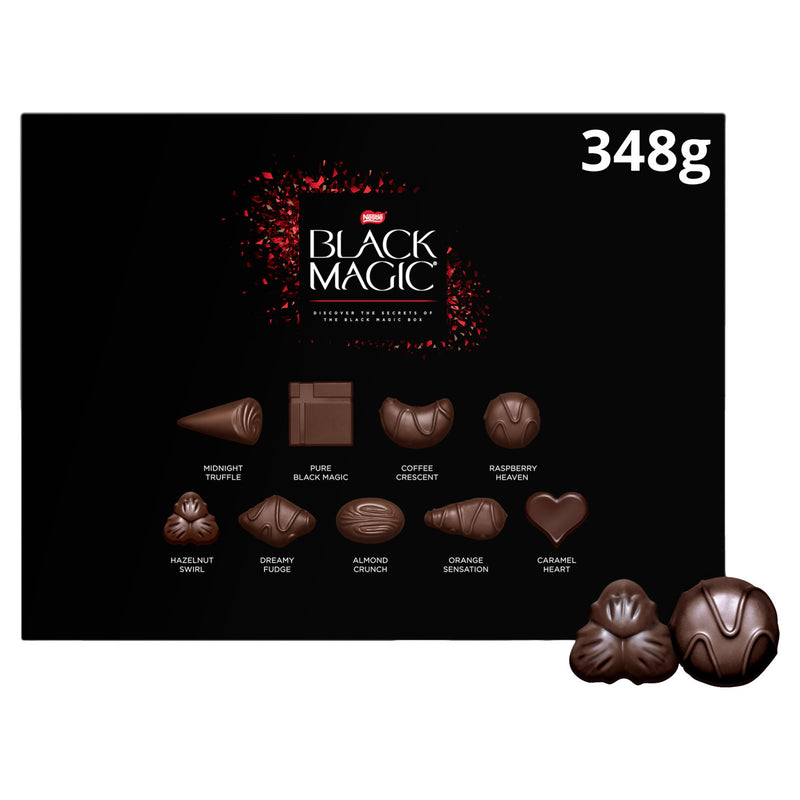 Nestle Black Magic dark chocolate box 348g, imported from the UK