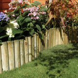 Rowlinson wooden spiked border roll pack of 2, UK version