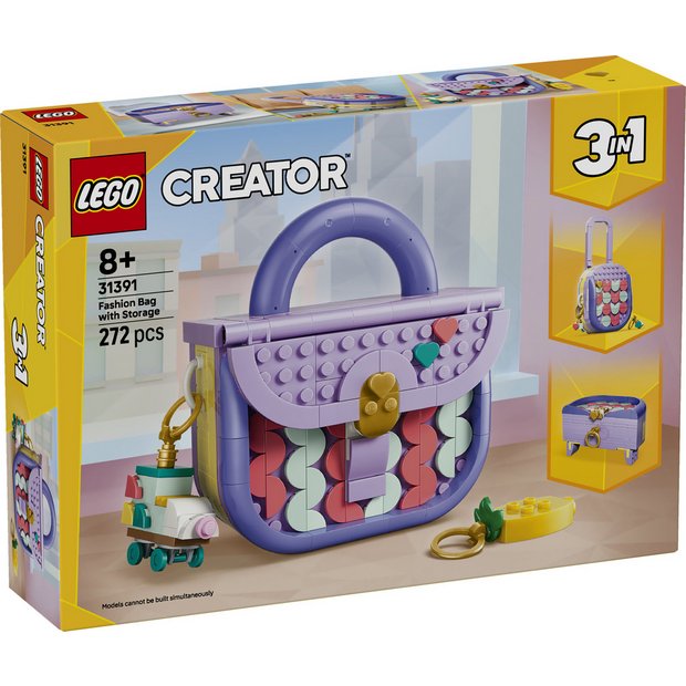 LEGO Creator 3 in 1 Art Fashion Bag with Storage 31391 (British brand)