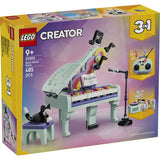 LEGO Creator 3-in-1 Music Decor Piano with Cat building toy, UK version