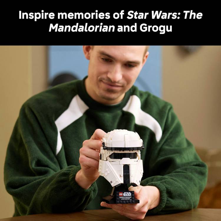 LEGO Imperial Remnant AT-RT Driver Helmet 775 pieces, imported from the UK