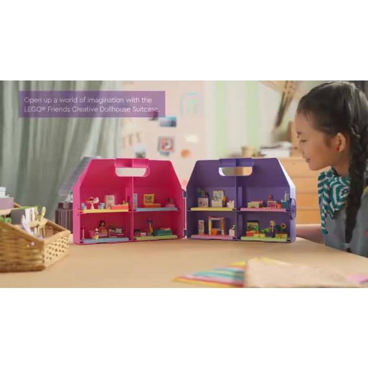 LEGO Friends dollhouse suitcase travel toy 355 pieces (British brand)