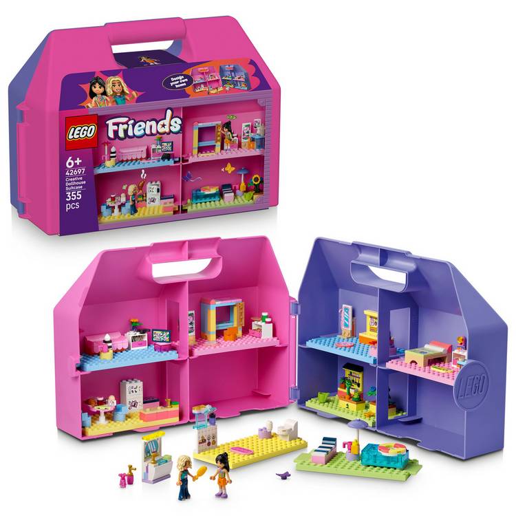 LEGO Friends dollhouse suitcase travel toy 355 pieces (British brand)
