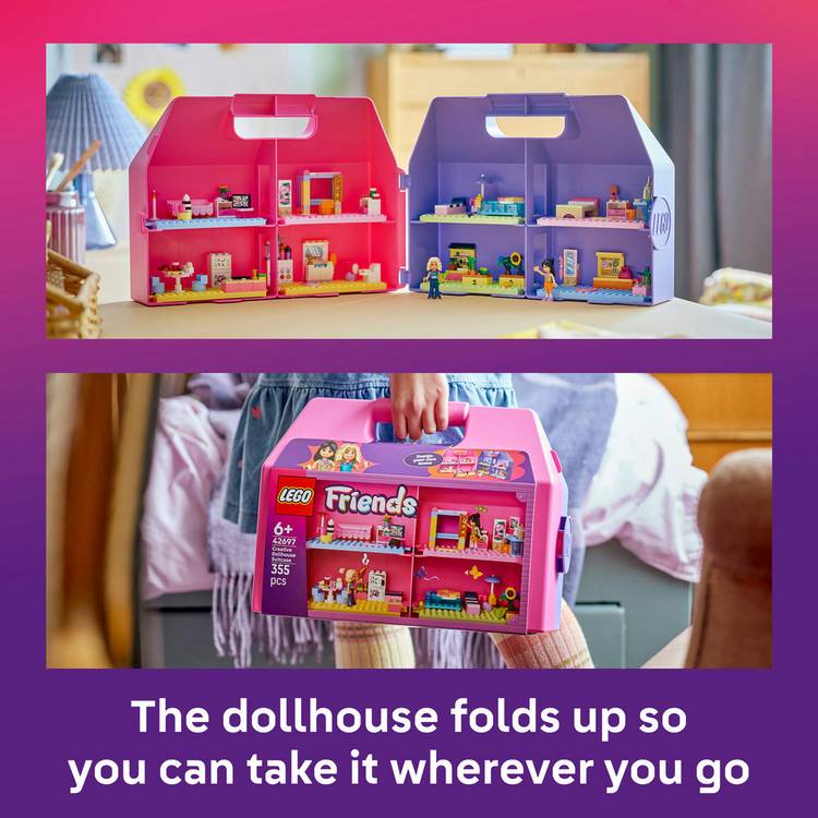 LEGO Friends dollhouse suitcase travel toy 355 pieces (British brand)