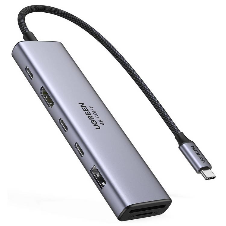 UGREEN 7-in-1 USB-C hub with HDMI and SD slot, UK version
