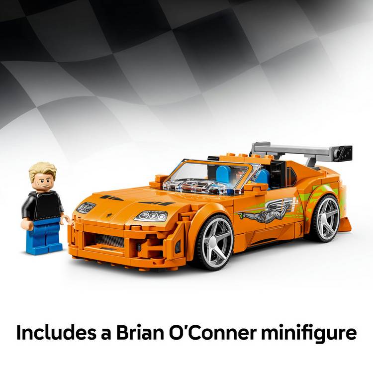 LEGO Fast & Furious Toyota Supra MK4 building set, imported from the UK
