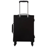 Featherstone 4 wheel soft cabin-size suitcase black, imported from the UK
