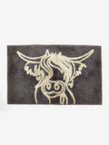 Hamish charcoal grey cotton bath mat, UK version