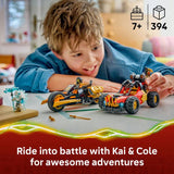 LEGO NINJAGO Kai and Cole combiner vehicles building set 394 pieces, imported from the UK