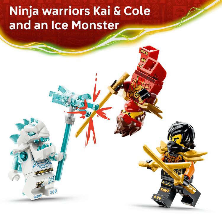 LEGO NINJAGO Kai and Cole combiner vehicles building set 394 pieces, imported from the UK