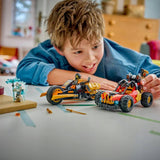 LEGO NINJAGO Kai and Cole combiner vehicles building set 394 pieces, imported from the UK