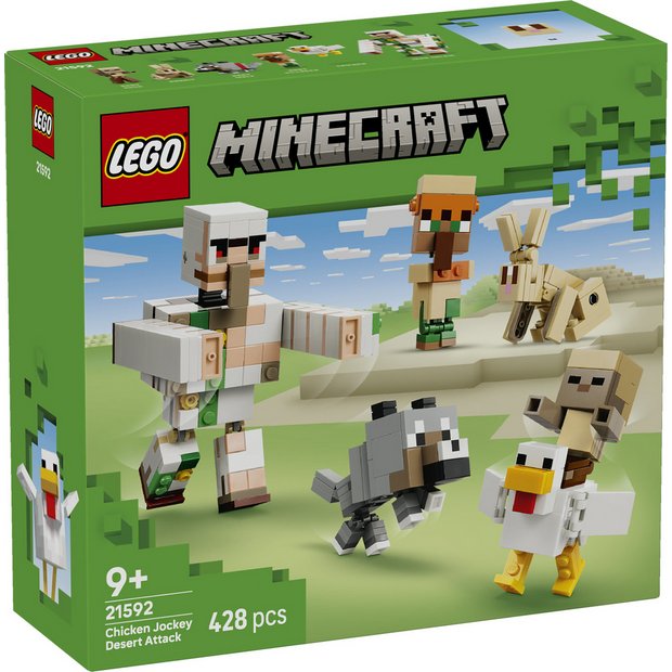 LEGO Minecraft Chicken Jockey set 428 pieces, imported from the UK