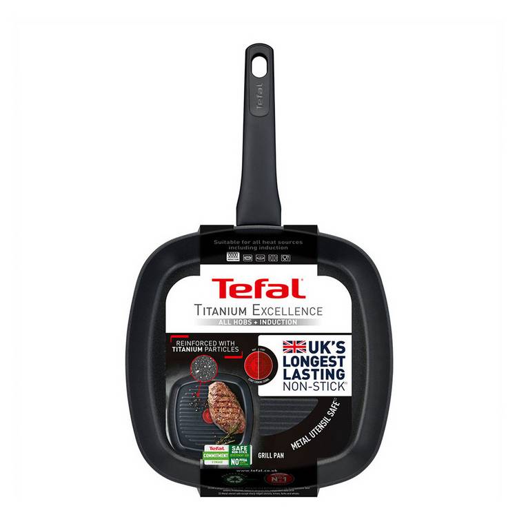 Tefal Titanium Excellence grill pan 26cm - British product