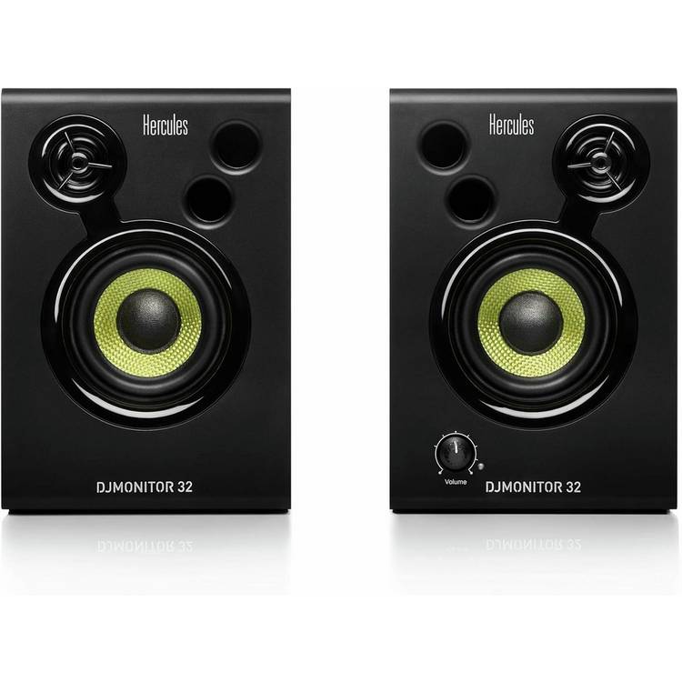 Hercules DJMonitor 32 black active DJ speakers - British product