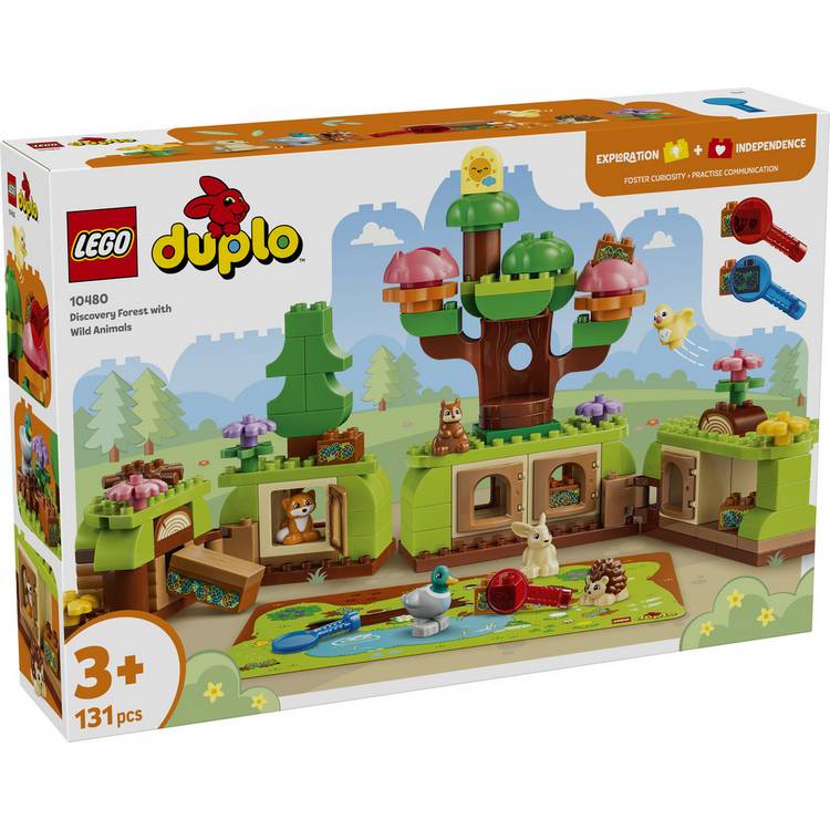 LEGO DUPLO Discovery Forest wild animals toy set, UK version