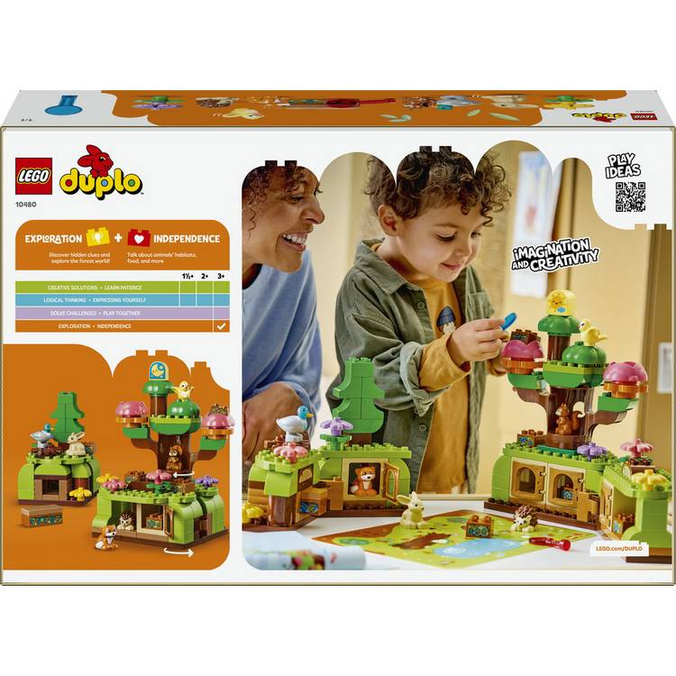 LEGO DUPLO Discovery Forest wild animals toy set, UK version