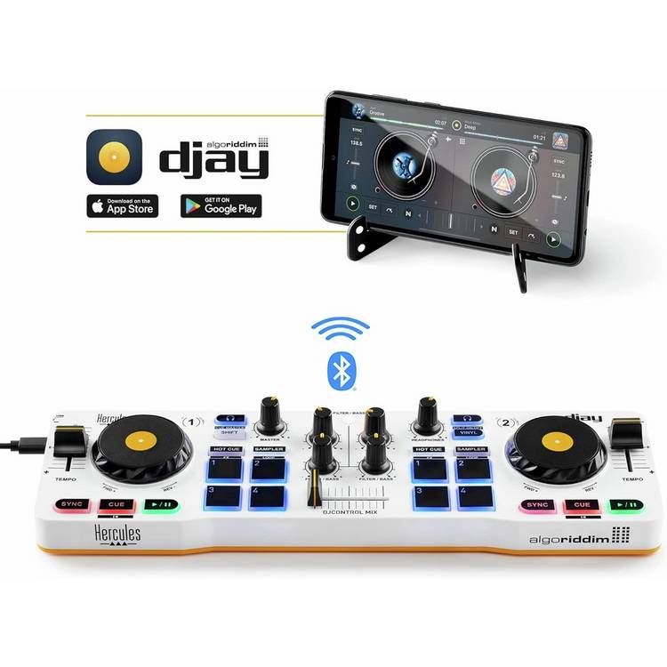 Hercules DJControl Mix wireless DJ controller, imported from the UK