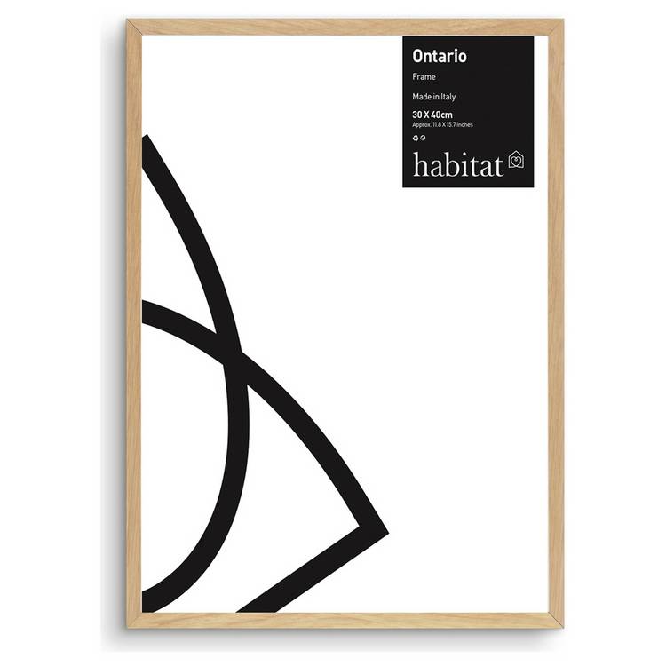 Habitat Ontario oak wooden picture frame 30x40cm, UK version