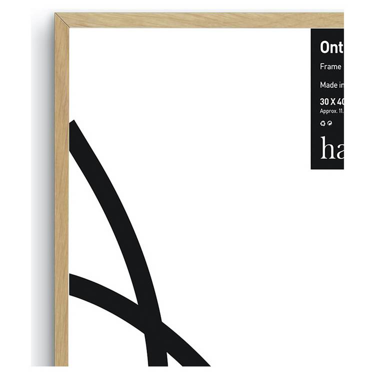 Habitat Ontario oak wooden picture frame 30x40cm, UK version